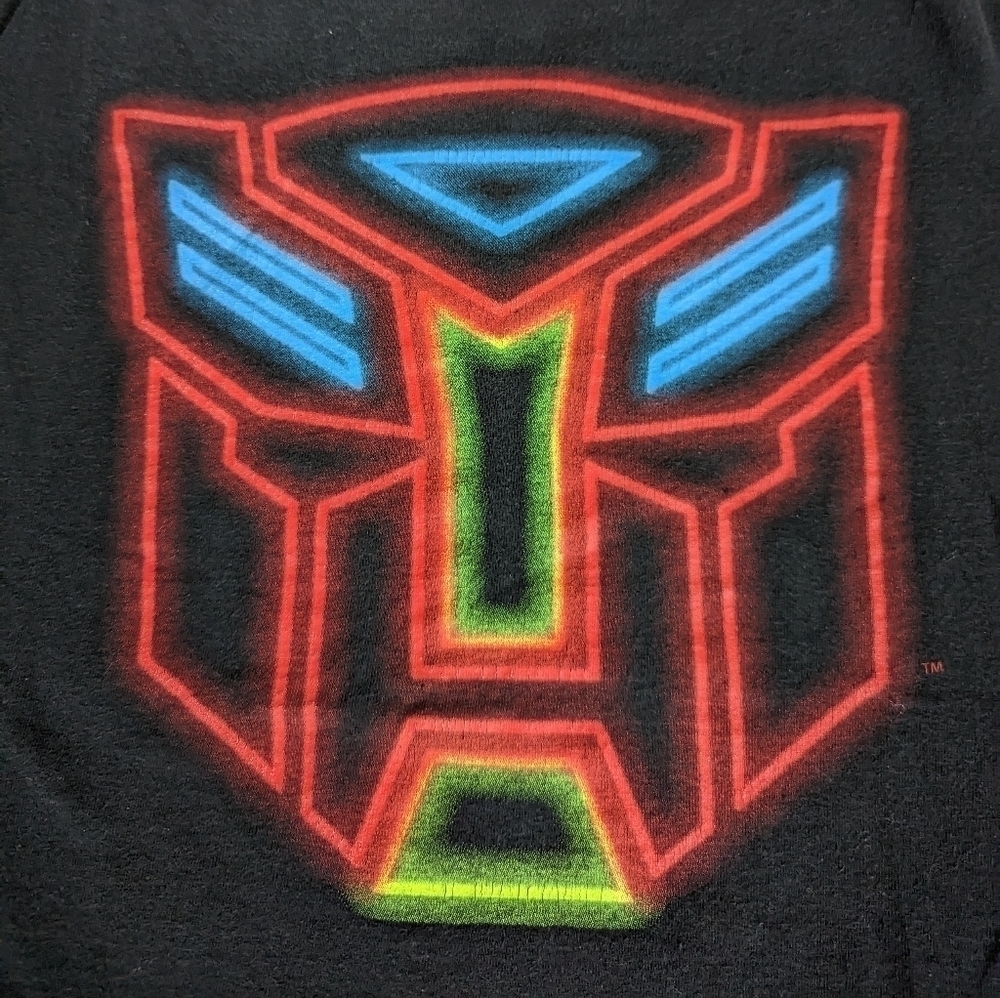 TRANSFORMERS men's black crew neck short sleeve t-shirt m